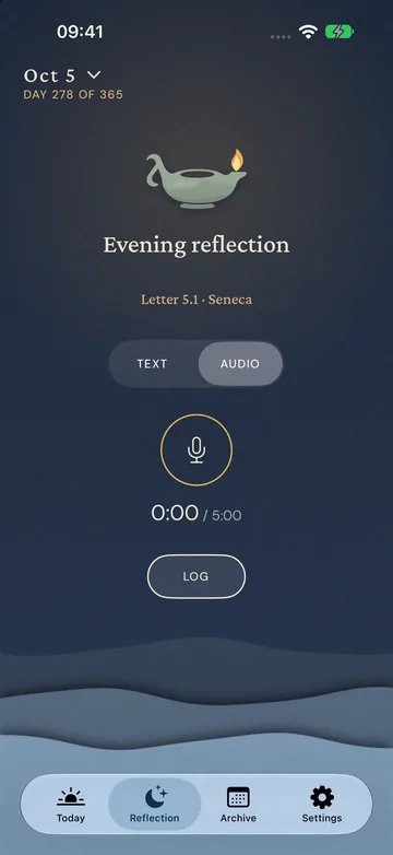 Your evening reflection
