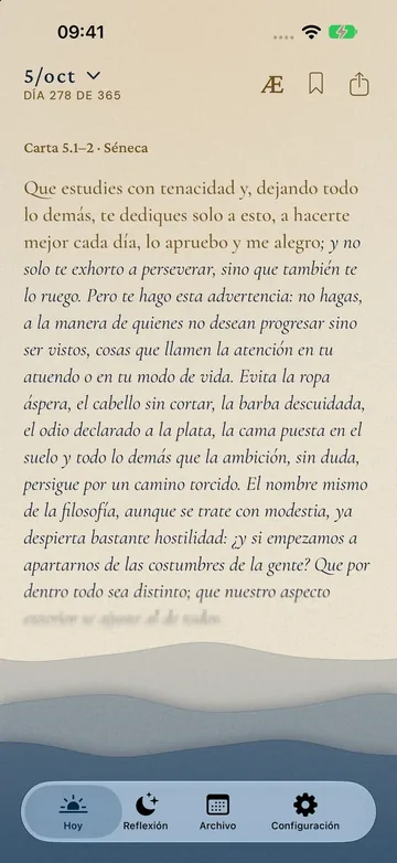 La lectura del día