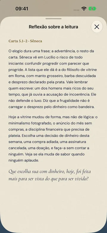Reflexão sobre a leitura